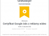 certyfikat Google Ads z reklamy wideo - Google Partners Premium